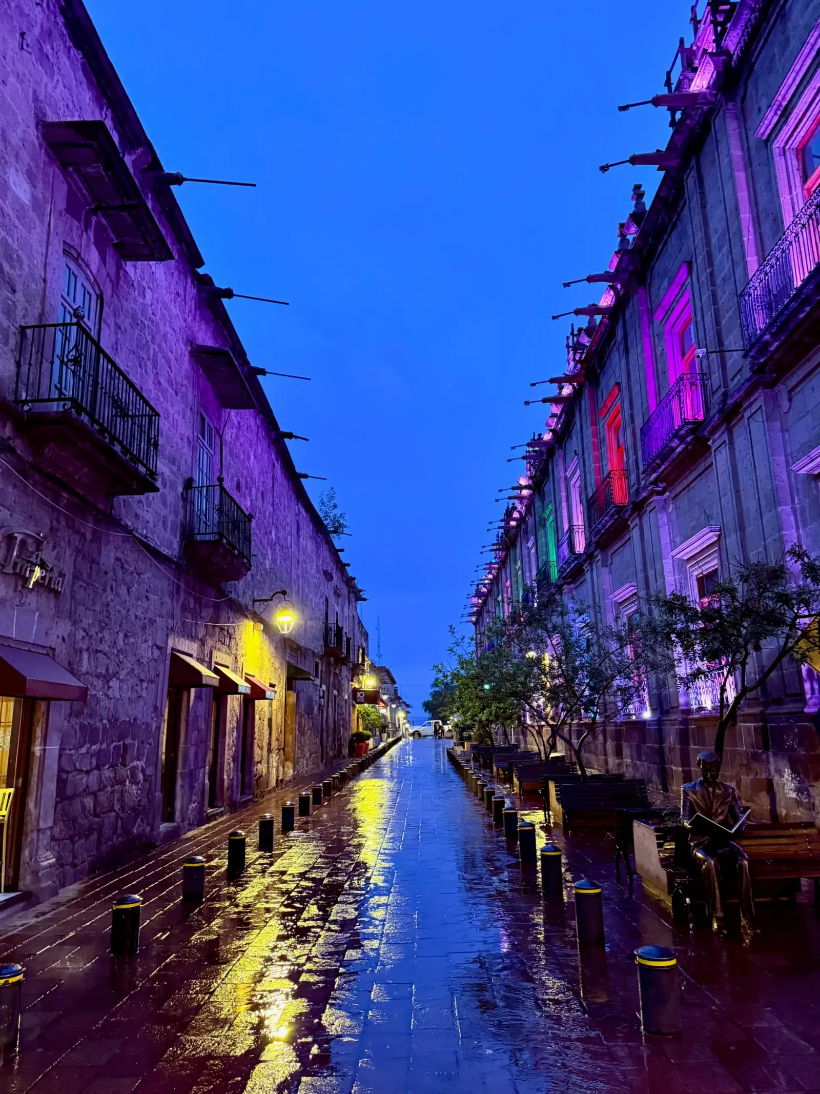 Illuminated Street, Morelia