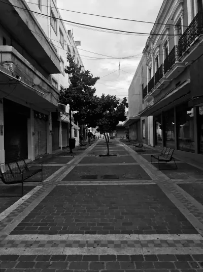 Empty Pedestrian Street, Guadalajara