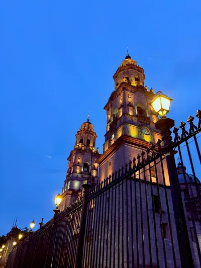 Cathedral at Night, Morelia