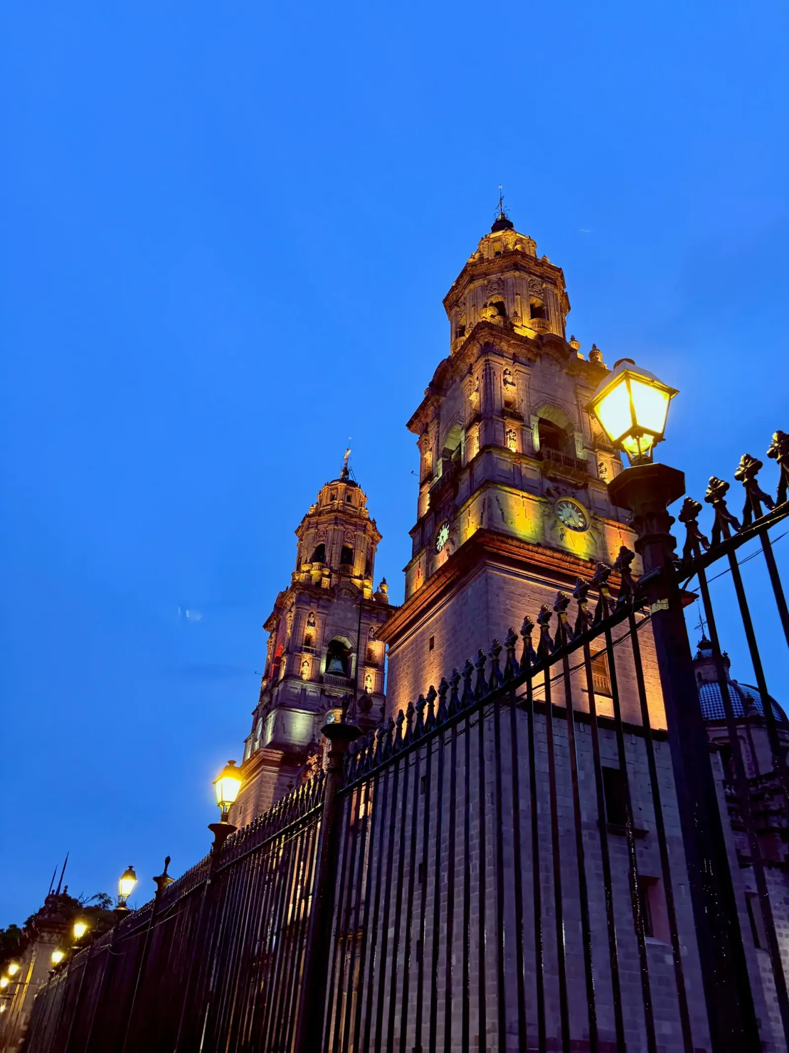 Cathedral at Night, Morelia
