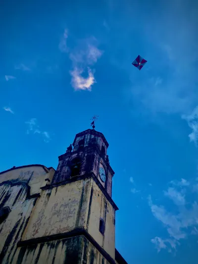 Kite Over the Bell Tower