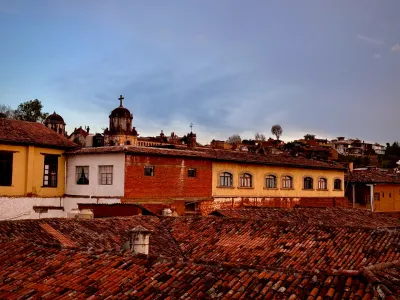 Rooftops and Bell Tower, Pátzcuaro