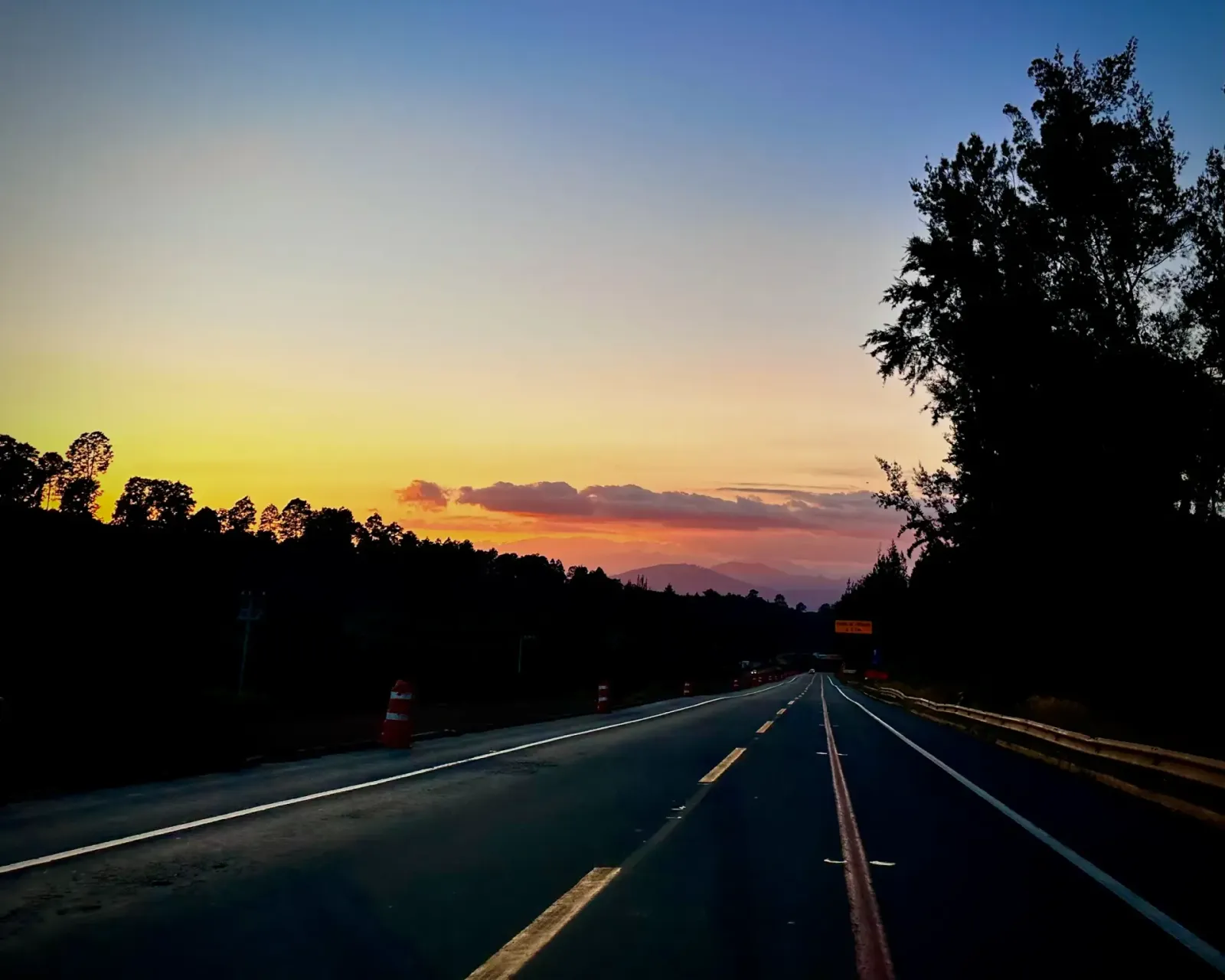 Sunset on the Highway